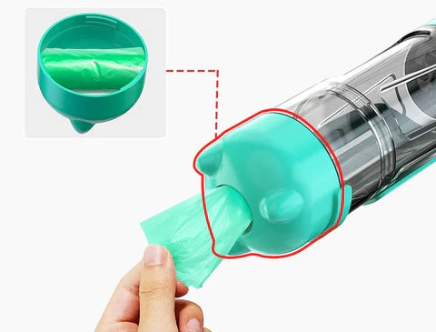 Botella Multifuncional para Mascotas 4 en 1