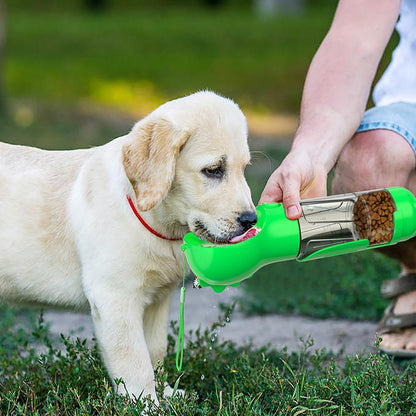 Botella Multifuncional para Mascotas 4 en 1